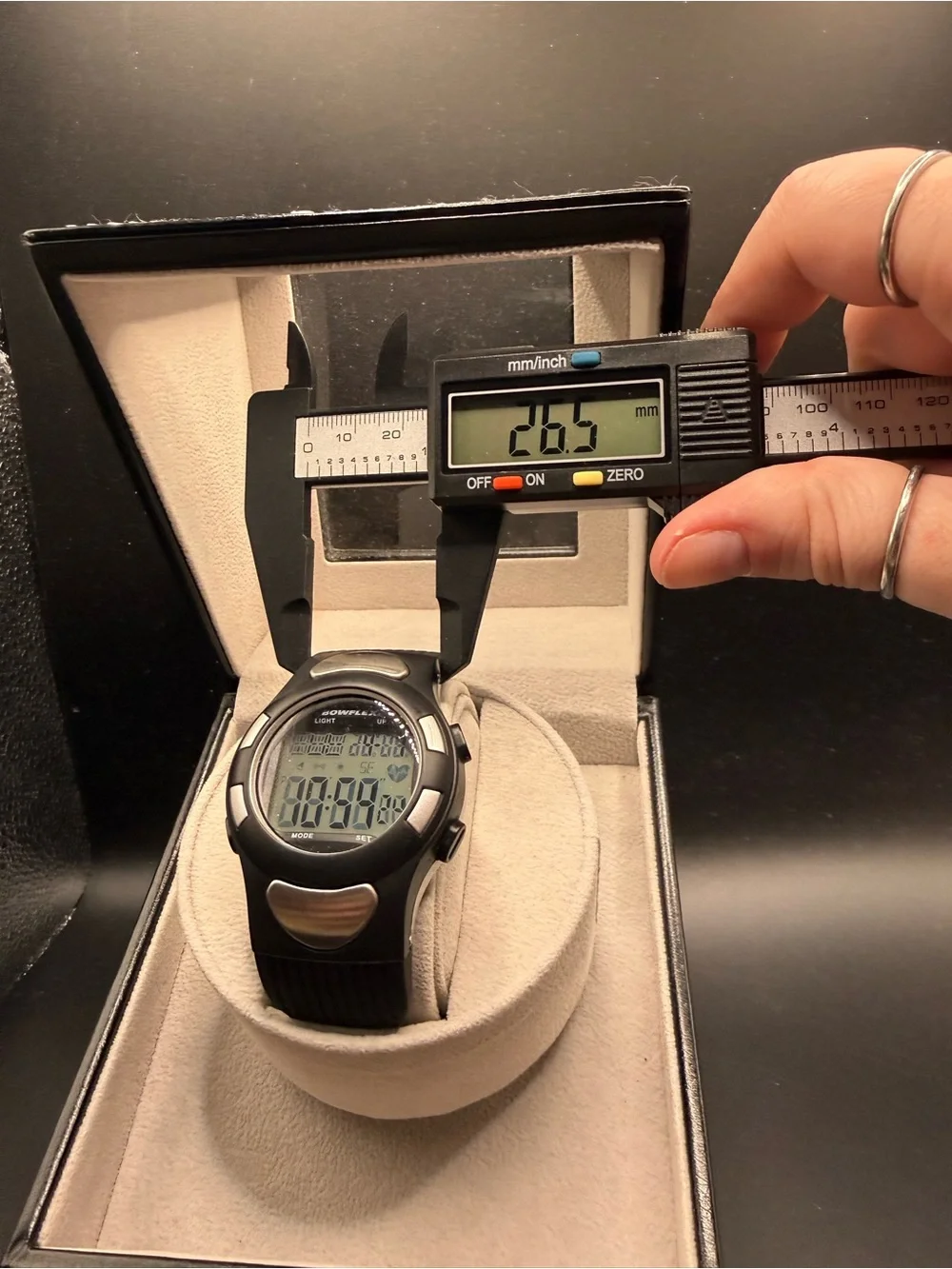 Bowflex EZ Pro Heart Rate Monitor Watch Black 42mm Touch Sensor ECG Working 26mm